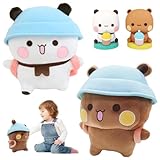 SKIKHN Dudu und Kuscheltier - 2 Stück Dudu Dekoration, Bär Panda Budu Kuscheltier, Geburtstagsfeiergeschenke Für Jungen Und Mädchen