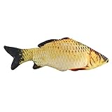 Hztyyier Realistischer Gefälschter Fisch, Weiches Fisch-Kissen-Kissen-Karpfen-Plüsch-Kissen, Kissen-Kuscheltier-Spielzeug (40cm)