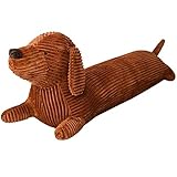 Ponjauk 110cm Dackel Plüsch Langes Kissen Braun Hund Körper Kissen Tier Puppe Cartoon Schlafkissen Umarmung Lange Kissen Stofftier Home Sofa Kissen Dekor