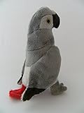 Stofftier Graupapagei 20 cm, Kuscheltier Plüschtier Vogel Papagei