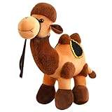 JAWSEU Kuscheltier Kamel Plüschtier Süß Stofftier Spielzeug Umarmung Weiches Kamel Plüsch Kissen Kamel Stofftier Gefüllte Tierkissen Stofftierpuppe Plüschspielzeug Geschenk für Baby Kinder Freunde