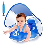 Parner Baby Schwimmring mit verstellbare Schultergurte, Schwimmreifen Baby, Baby Float Aufblasbare schwimmreifen Baby für Baby ab 3-36 Monate (blue S)