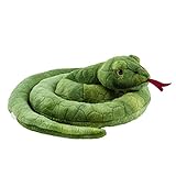 Teddys Rothenburg Kuscheltier Schlange grün 90 cm Plüschschlange Plüschschlange Stoffschlange Reptilien