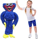 100 cm Huggy Wuggy Plush Doll XXL Blue Plush Toy Cute Toy Game Happy Smile Cute Plush Toys Action Figure Plushie Large Colourful Figure Friendly Advent Calendar Gift for Children Next Day Delivery
