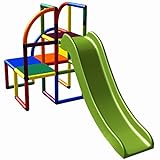move and stic 6536 - Spielturm Olaf Kletterturm mit Rutsche für Kleinkinder für Kinderzimmer Spielzimmer oder Garten Mehrfarbig