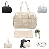 Kikkaboo Wickeltasche Chelsea mit Wickelunterlage, Seitentaschen, Thermofach, Farbe:beige