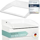 WOLKENGLÜCK Wickelaufsatz für IKEA Malm Kommode [73x70x13cm] - Hochwertiger Malm Wickelaufsatz mit Sicherheitsbefestigung - 100% Kippsicherer Wickeltischaufsatz - (Malm)