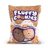 Keycraft Fluffy Cookies Squishy – Plüschspielzeug Kissen | Weiche Tasche mit Kuschel-Snacks | Kreatives Geschenk für Kinder & Teens