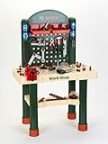 Theo Klein 8461 Bosch Workshop | Arbeitsplatte in Holzoptik mit Lernfunktion und Nagelspiel | Mit Werkzeugen und Zubehör | Spielzeug für Kinder ab 3 Jahren