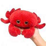 Gisqis Krabbe Kuscheltier Süß 26cm Krabbe Stofftiere Weiche Crab Plush Toy Krabben-Plüschtier Plushies Kuschelweiches Für Kinder Geburtstage Und Besondere Anlässe