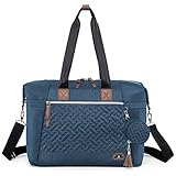 Dikaslon Wickeltasche mit Schnullertasche und Wickelunterlage, Große Reisewindeltasche für Mama und Papa, Multifunktions-Babytasche für Jungen und Mädchen, Marineblau