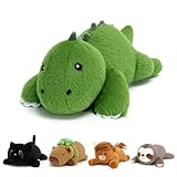 SQEQE Dinosaurier Kuscheltier mit Gewicht, Weiches Gewichtetes Dino Plüschtier Kuscheltierkissen, Kawaii Plüschtiere für Kinder und Erwachsene 25CM