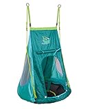 HUDORA Nestschaukel 90 cm mit Zelt Pirate - Garten-Schaukel, 72152