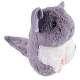 TOYANDONA Plüsch Hamster Kuscheltier Weiches Stofftier Chinchilla Puppe Dekorationskissen Niedliches Plüschtier für Mädchen und Jungen
