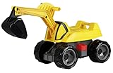 Lena 02144 - GIGA Trucks Aufsitz-Bagger Pro X, Starke Riesen Sandbagger ca. 68 cm, 360 Grad Schaufelbagger zum Draufsitzen, Baufahrzeug mit Stahlachsen und hoher Tragkraft, für Kinder ab 3 Jahre