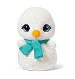 Kuscheltier Schneemann NICIdoos 16cm, Plüschtier mit Glitzeraugen