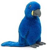Uni-Toys - Papagei (blau) - 25 cm (Höhe) - Plüsch-Ara, Vogel - Plüschtier, Kuscheltier
