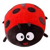 Marienkäfer Plüschtier, Käfer Plüschkissen Süßes Weiches Kuscheltier Umarmung Spielzeug Für Geburtstag Valentinstag Kinder Heimdekoration(Red,35cm/13.8in)