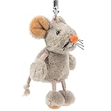 Schaffer 3107 Plüsch Schlüsselanhänger Maus Eddi Grau