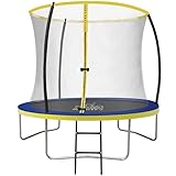 Zero Gravity Trampolin Outdoor (Blau-Gelb, 244cm / 8ft)