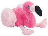 Wild Republic 15042 Hug'ems Plüschtier, Kuscheltier, Flamingo 18cm