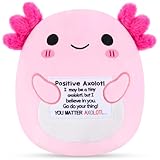 Xfrog Positive Sloth Emotional Support Plush Süßes Plüschtier Faultier Kuscheltier Kissen Kuscheltiere für Kinder Mädchen und Jungen 25cm