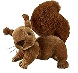 Bauer Spielwaren I Like My Planet - Eichhörnchen: Kuscheltier aus softem Plüsch, hergestellt aus recycelten PET-Flaschen, 100% recycelt, 20 cm, braun (12962)