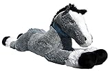Wagner 9073 - Riesen Plüschtier XXL Plüsch Pferd - liegend - 120 cm Gross in schwarz-grau