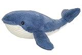 Teddy Hermann Herzekind 93954 Walfisch Waltraud 44 cm, Kuscheltier, Plüschtier mit recycelter Füllung