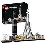LEGO Architecture Paris, Modellbausatz mit Eiffelturm, Champs-Élysées und Louvre-Modell, Skyline-Kollektion, Haus und Büro-Deko, Geschenkideen für Sammler, Männer und Frauen 21044