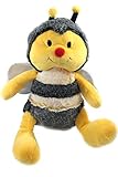 ELLUG Plüsch Biene, Hummel, Glitzer Flügel Kuscheltier, gelb schwarz, 33 cm, (2800851)