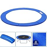 AufuN Trampolin Randabdeckung Ø305 cm Federabdeckung Randschutz aus PVC PE für Trampolin, UV-beständig Reißfest, 30cm Breit, Blau