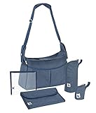 Babymoov A043590 Babymoov Wickeltasche Urban Bag blau-meliert, blau