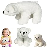 BAISHUWU Eisbär-Plüschtier, Kuscheltier Eisbär, Der Polar Pal, Eisbären Plüschtier, Kuscheliger Eisbär Plüschtier, Eisbär-Plüschspielzeug, Plüsch Polar Bear, Kindergeburtstags