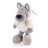 NICI 47081 Kuscheltier Ulvy 35cm – Wolf Plüschtier für Mädchen, Jungen & Babys – Flauschiges Stofftier zum Kuscheln & Spielen – Kuscheliges Schmusetier, Grau/Weiß, 35 cm