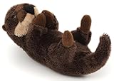 Uni-Toys - Otter Rückenschwimmer Plushie - 17 cm (Länge) - Plüschtier, Kuscheltier