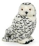 Uni-Toys - Schnee-Eule mit drehbarem Kopf - 24 cm (Höhe) - Plüsch-Vogel - Plüschtier, Kuscheltier