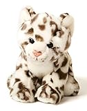 Uni-Toys - Schneeleopard Baby, sitzend - 19 cm (Höhe) - Plüsch-Wildtier, Leopard - Plüschtier, Kuscheltier