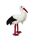 Trigon Stofftier Storch 33cm, Kuscheltier Plüschtier Vogel Geburt Taufe Störche