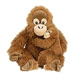 Uni-Toys - Orang-Utan mit Baby, sitzend - 30 cm (Höhe) - Plüsch-Affe - Plüschtier, Kuscheltier