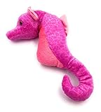 Onwomania Plüschtier Kuscheltier Stoff Tier Seepferdchen pink Hippocampus 23 cm