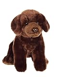 GIPSY TOYS - sitzender Hund 25 cm brauner Labrador - Kuscheltier für Kinder - in 8 verschiedenen Modellen erhältlich - 071525