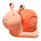 EXQULEG Plüschtier Schnecken Kuscheltiere,Plüschtier Spielzeug Plüsch Schnecken Stofftier Kinder Spielzeug Geschenk (Rosa,20cm)