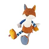 Sigikid 38864 Patchwork Sweety Mädchen und Jungen Kuscheltier, empfohlen ab Geburt, Mehrfarbig/Fuchs, 39 x 15 x 14 cm