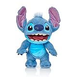 WOW! STUFF Disney Chatty Stitch Deluxe Puppetronic, Interaktive Animatronik Puppe mit über 50 Sounds, spricht und bewegt Sich, Größe ca. 30 cm, für Kinder und Erwachsene