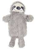 CityComfort Wärmflasche 1L mit Bezug Tier, Wärmflasche mit Super Weichem Plüschbezug, Hot Water Bottle Faultier Geschenk (Graues Faultier)