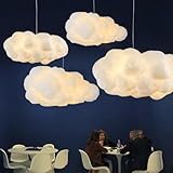 Simulation Cloud Pendelleuchte Kreative Baumwolle Cloud Kronleuchter Floating Cloud Deckenleuchte Dekorative Cloud Deckenleuchte Pendelleuchte Cloud für Schlafzimmer, Esszimmer, Flur