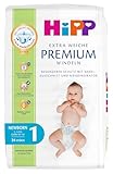 HiPP Extra Weiche Premium Windeln 1, Newborn 2-5 kg, 72 Stück (3 Packungen mit 24), mit 3-fach Auslaufschutz und Duo Hautschutz