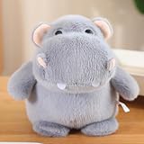 AQCQDQ Nilpferd Plüschtier, Kuscheltier, Stofftier, Plüsch Spielzeug, Weiche Flauschige Schmusekissen, Kinderzimmer Deko, Wurfkissen, Geschenke (12cm)