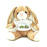 Hase Kuscheltier für einen schönen Start in den Kindergarten - mit Wunschname (Junge Traktor)